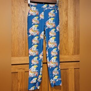 Like New!!! Blue Disney Dumbo Themed Leggings Or Joggers. Size Kids 6